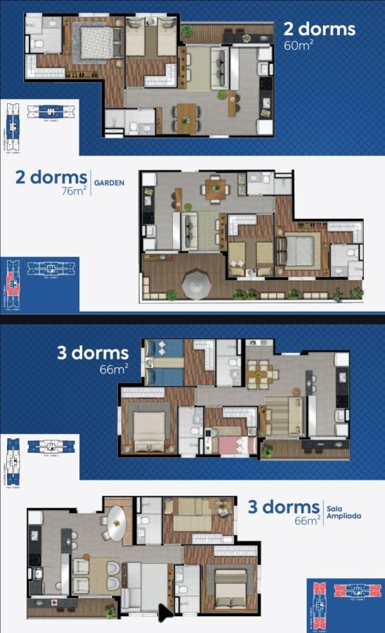 Apartamento, 2 quartos, 60 m² - Foto 3